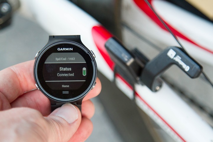 Garmin-FR630-Bike-Sensor-Paired