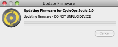 CycleOps PowerAgent - Updating Joule Firmware