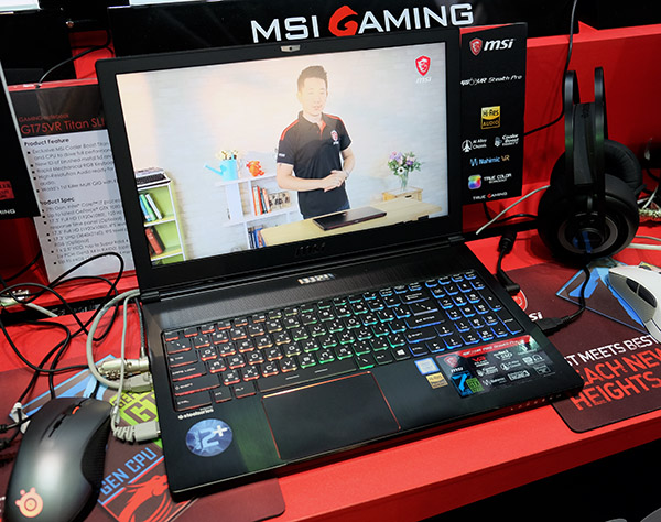 The MSI GS63VR Stealth Pro.