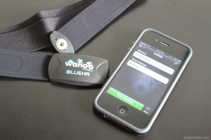 Wahoo Fitness Blue HR with iPhone 4S