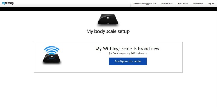 Withings WiFi New Scale Setup