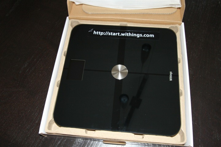 Withings WiFi Scale Box Opened and Uncovered
