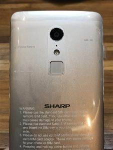 Sharp smartphone