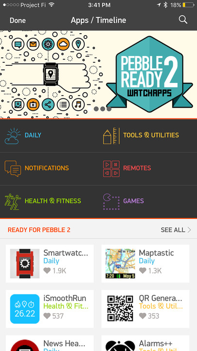 pebble 2 health app 
