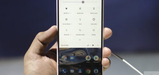 Nokia 7 Plus Hands-On | Front of the phone showing the settings bar in the notification menu