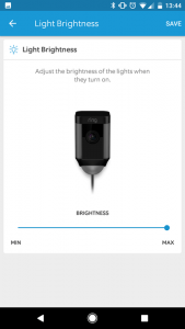 Ring Spotlight Cam Wired review light brightness